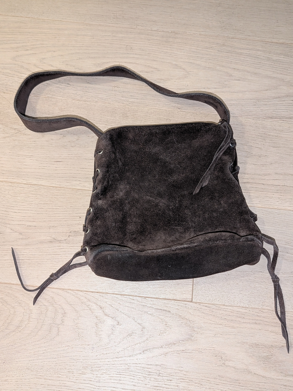 Vintage Y2K American Eagle Outfitters Brown Suede Shoulder Bag